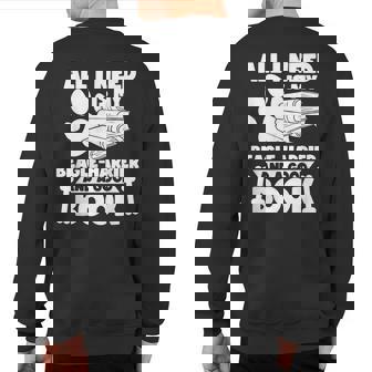 All I Need Is My Beagle-Harrier And A Good Book Sweatshirt Back Print | Mazezy