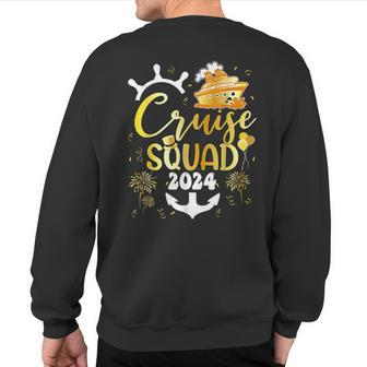 New Year Cruise Squad 2024 Nye Party Family Vacation Trip Sweatshirt Back Print - Seseable