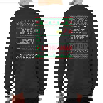 Nice Naughty Lithuanian Christmas Checklist Lithuania Sweatshirt Back Print | Mazezy