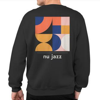 Nu Jazz Vintage Jazz Music Band Minimal Sweatshirt Back Print | Mazezy