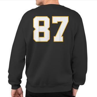 Number 87 Kansas City Fan Football Classic College American Sweatshirt Back Print - Thegiftio UK