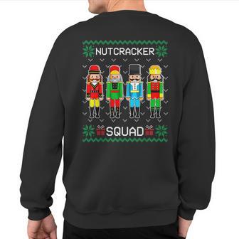 Nutcracker Squad Ballet Dance Christmas Matching Family Sweatshirt Back Print - Thegiftio UK