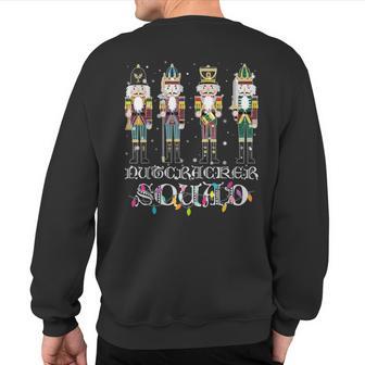 Nutcracker Squad Holiday Ballet Dance Christmas Sweatshirt Back Print - Thegiftio UK