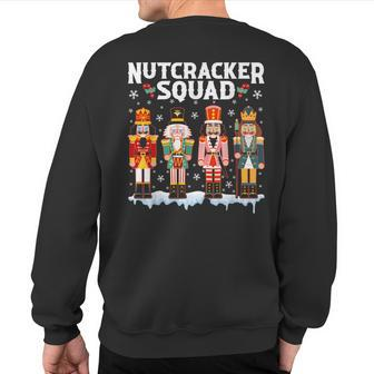 Nutcracker Squad Holiday Christmas Xmas Pajama Sweatshirt Back Print - Seseable