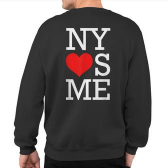 Ny Loves Me I Heart New York Sweatshirt Back Print - Monsterry CA
