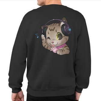 Official Ichibadass Sahara Cat Sweatshirt Back Print | Mazezy