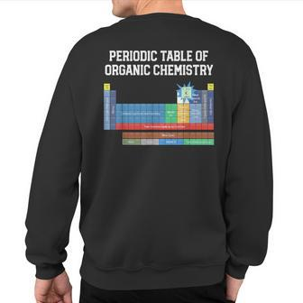 Organic Chemistry Joke Periodic Table Of Organic Chemistry Sweatshirt Back Print | Mazezy