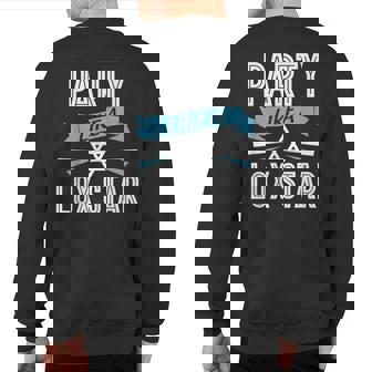 Party Like Lox Star Jewish With Star Of David Sweatshirt Back Print | Mazezy
