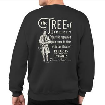 Patriotic Tree Of Liberty Conservative Freedom T Sweatshirt Back Print | Mazezy UK