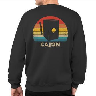 Peruvian Cajon Retro Sweatshirt Back Print | Mazezy