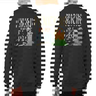 Picnicking Lover Picnic Lover Sweatshirt Back Print | Mazezy