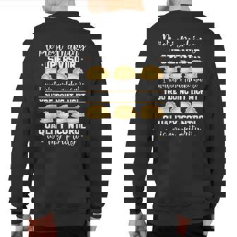 Pierogi Making Supervisor Polish Cuisine Filled Dumplings Sweatshirt Back Print - Thegiftio