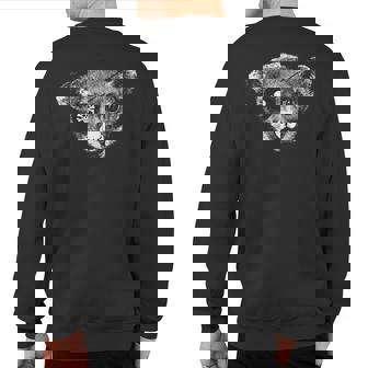 Pirate Kinkajou With Eye Patch Skull Sweatshirt Back Print | Mazezy