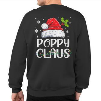 Poppy Claus Santa Christmas Pajama Matching Family Sweatshirt Back Print - Monsterry UK