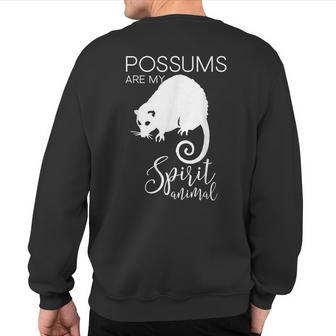 Possum Spirit Animal J000461 Sweatshirt Back Print | Mazezy