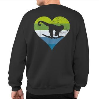 Protect The Colombian White Faced Capuchin Sweatshirt Back Print | Mazezy