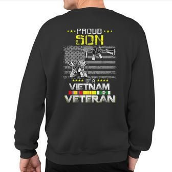 Proud Son Of A Vietnam Veteran T Vietnam Vet Sweatshirt Back Print | Mazezy