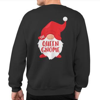 The Queen Gnome Matching Christmas Costume Sweatshirt Back Print - Thegiftio UK