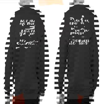 Real Play The Sl Guitar Fun Sweatshirt Back Print | Mazezy