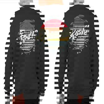 Retro Accoville Home State Cool 70S Style Sunset Sweatshirt Back Print | Mazezy