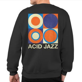 Retro Acid Jazz Sweatshirt Back Print | Mazezy