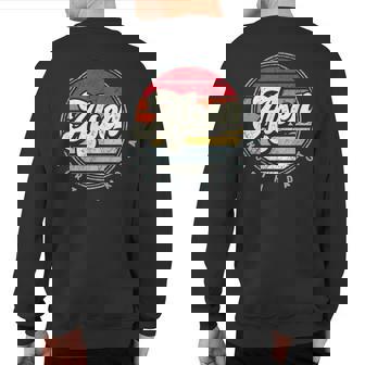 Retro Alsen Home State Cool 70S Style Sunset Sweatshirt Back Print | Mazezy