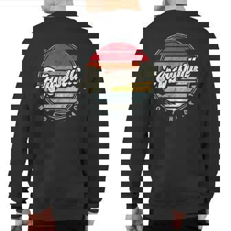 Retro Argusville Home State Cool 70S Style Sunset Sweatshirt Back Print | Mazezy
