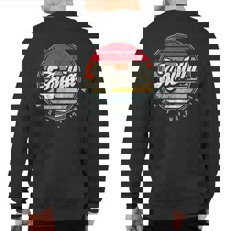Retro Arvilla Home State Cool 70S Style Sunset Sweatshirt Back Print | Mazezy