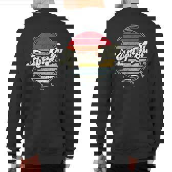 Retro Aspen Hill Home State Cool 70S Style Sunset Sweatshirt Back Print | Mazezy
