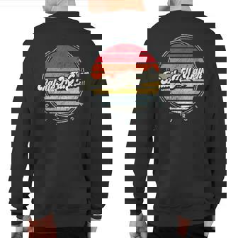 Retro Battle Hill Haven Home State Cool 70S Style Sunset Sweatshirt Back Print | Mazezy