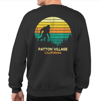 Retro Bayou Patton Village California Bigfoot Souvenir Sweatshirt Back Print | Mazezy