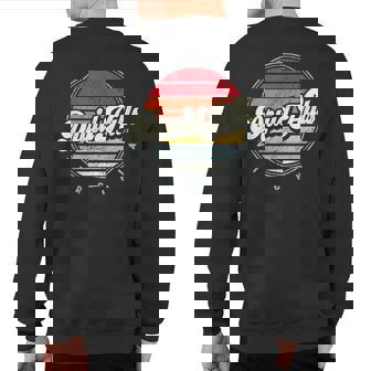 Retro Druid Hills Home State Cool 70S Style Sunset Sweatshirt Back Print | Mazezy