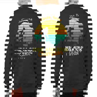 Retro Sasquatch Cibolo Texas Bigfoot State Souvenir Sweatshirt Back Print | Mazezy
