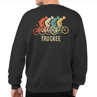 Retro Vintage Bike Truckee T Sweatshirt Back Print | Mazezy