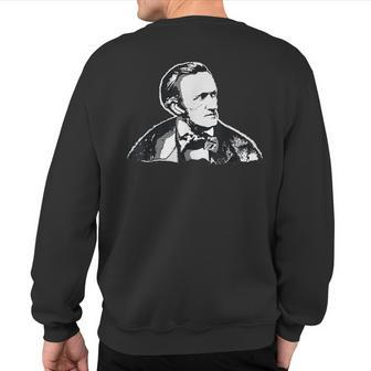 Richard Wagner Classical Composer Earbuds Sweatshirt Back Print | Mazezy