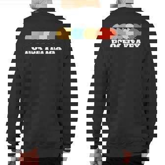 Rock Hyrax Retro Vintage Sweatshirt Back Print | Mazezy