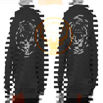 Rocky Mountain National Park Vintage Elk Souvenir Retro Sweatshirt Back Print | Mazezy