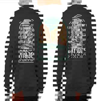 Royal Gorge Colorado Vintage Sweatshirt Back Print | Mazezy