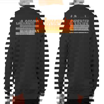 San Buenaventura California Retro 80S Style Sweatshirt Back Print | Mazezy