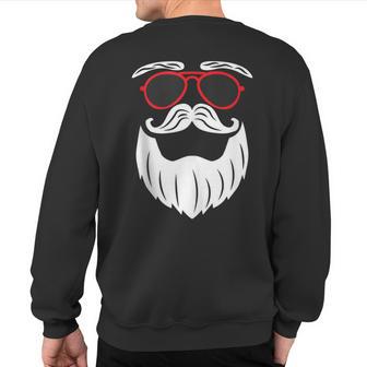 Santa Claus Christmas Santa Face Sweatshirt Back Print - Thegiftio UK