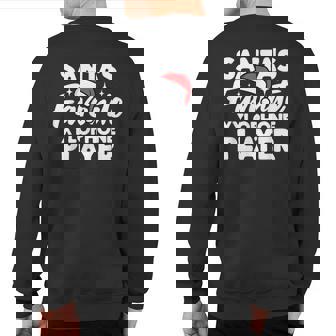 Santa's Favorite Xylophone Player Family Group Couple Sweatshirt Back Print | Mazezy