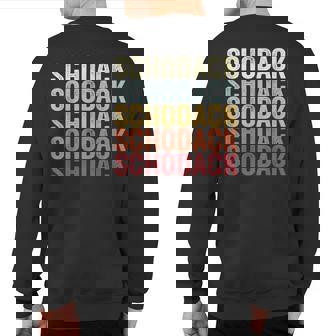 Schodack New York Schodack Ny Retro Vintage Text Sweatshirt Back Print | Mazezy