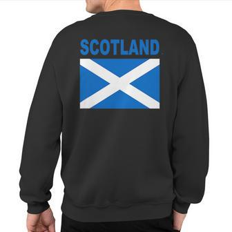 Scotland Flag Cool Pocket Scottish Alba Flags Sweatshirt Back Print | Mazezy