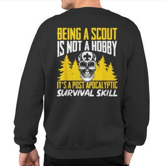 Scout Outdoor Camping Scouting Sweatshirt Back Print | Mazezy