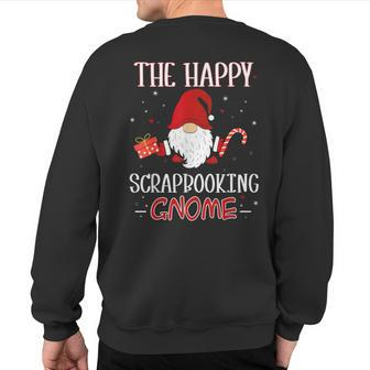 Scrapbooking Christmas Gnome Costume Matching Family Sweatshirt Back Print - Monsterry DE