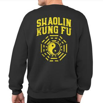 Shaolin Kung Fu Ying Yang Symbol Chinese Martial Arts Sweatshirt Back Print | Mazezy