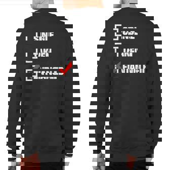 Single Taken Entangled Entanglement Sweatshirt Back Print | Mazezy