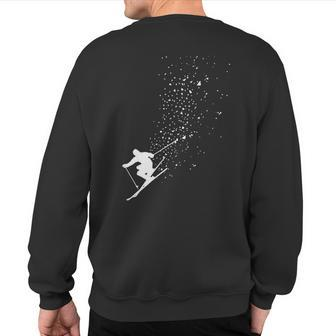 Ski Freestyle Skiing Freeski Winter Sports Skier Sweatshirt Back Print | Mazezy