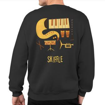 Skiffle Vintage Jazz Music Sweatshirt Back Print | Mazezy