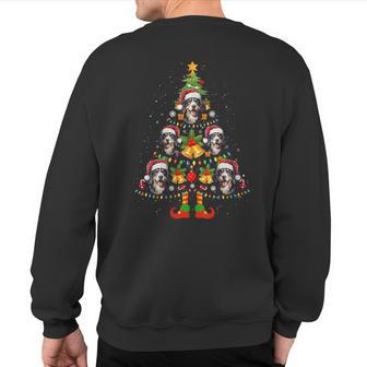 Slovak Cuvac Christmas Tree Xmas Dog Lover Sweatshirt Back Print | Mazezy